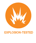 Explosion tested Phoenix 1231 fire safe